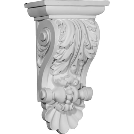 Ekena Millwork 8"W x 5"D x 14 7/8"H Acanthus Shell Corbel COR08X05X14AC